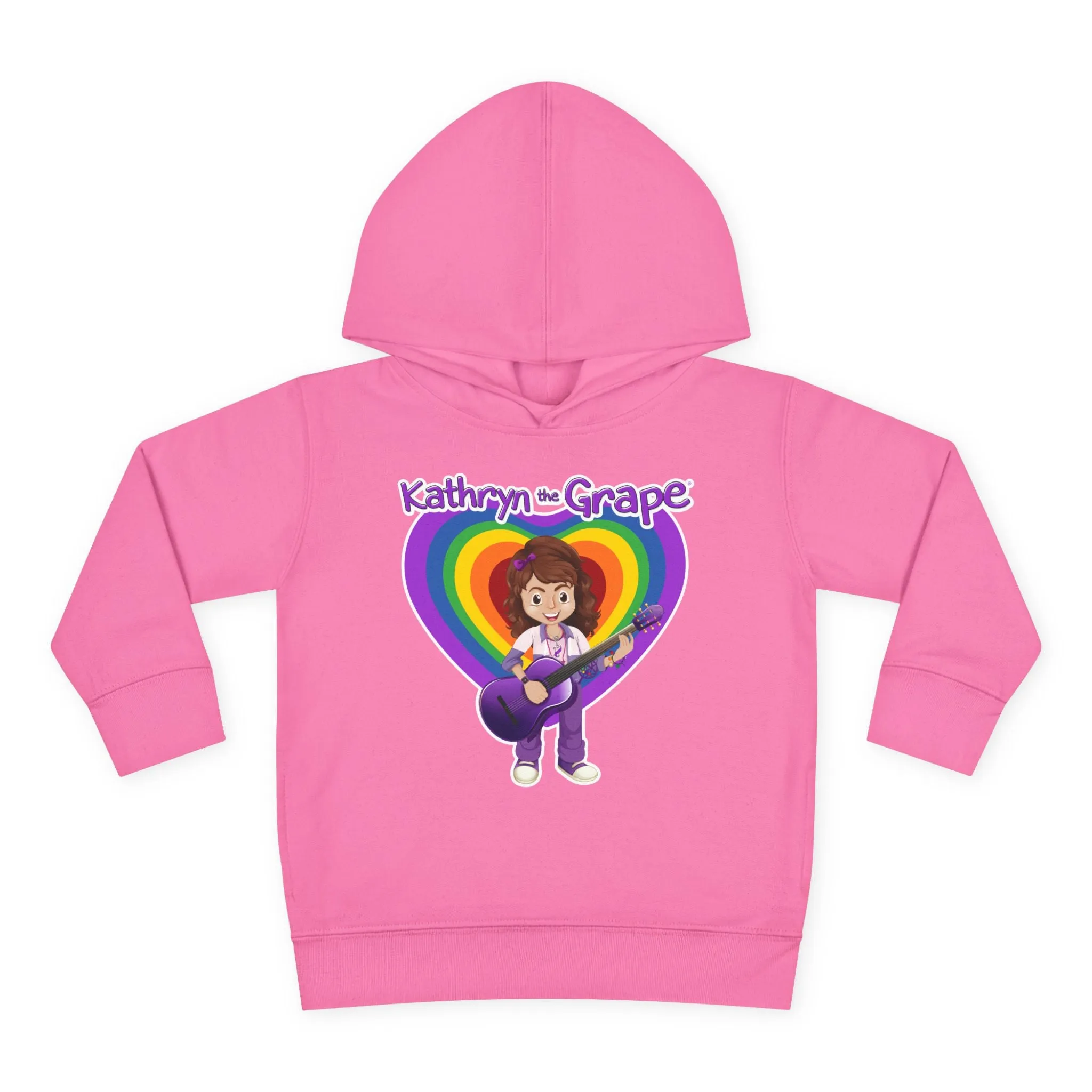Kathryn the Grape with Guitar Toddler Pullover Fleece Hoodie