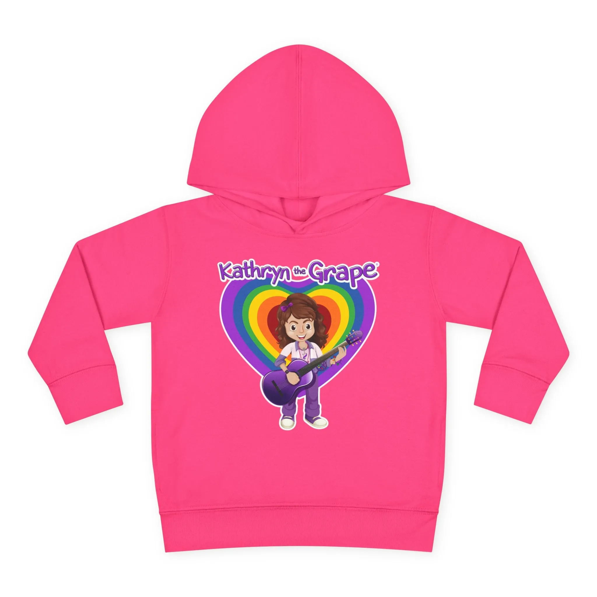 Kathryn the Grape with Guitar Toddler Pullover Fleece Hoodie