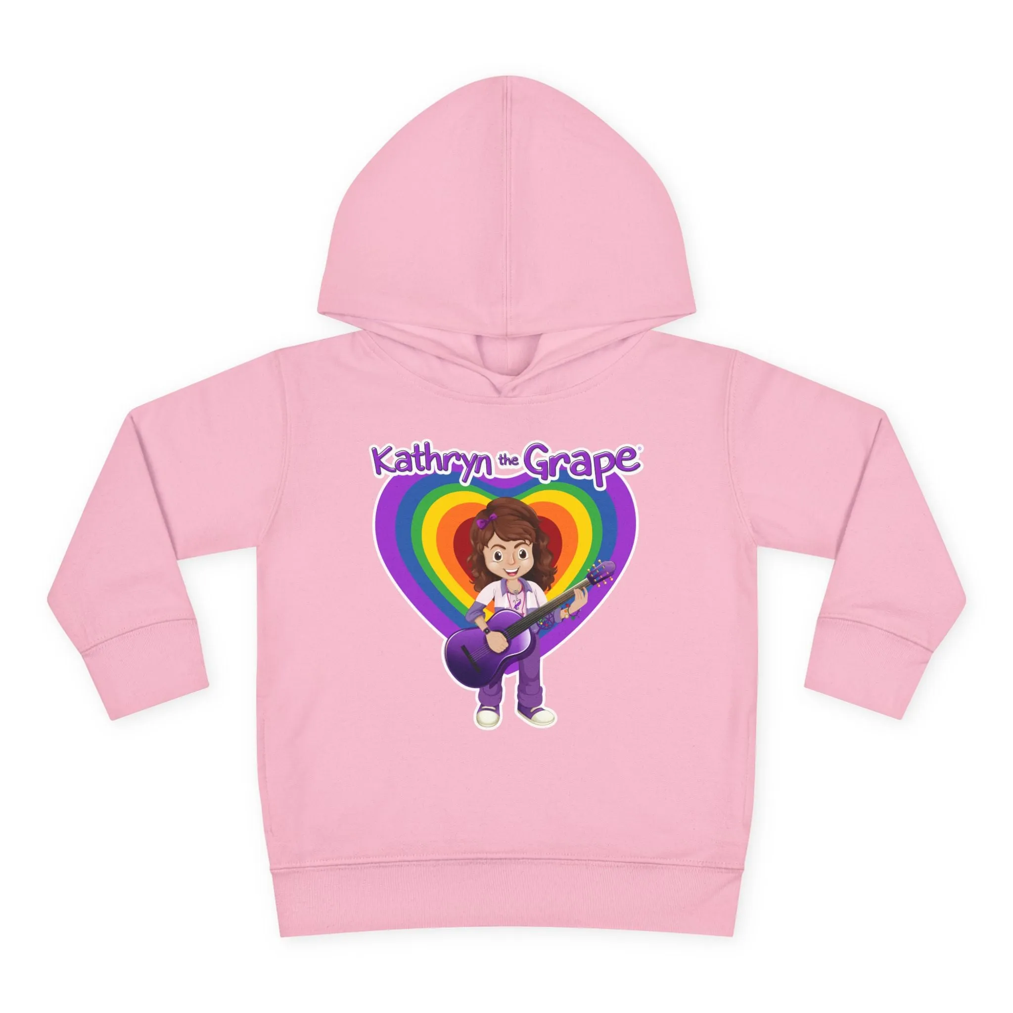 Kathryn the Grape with Guitar Toddler Pullover Fleece Hoodie