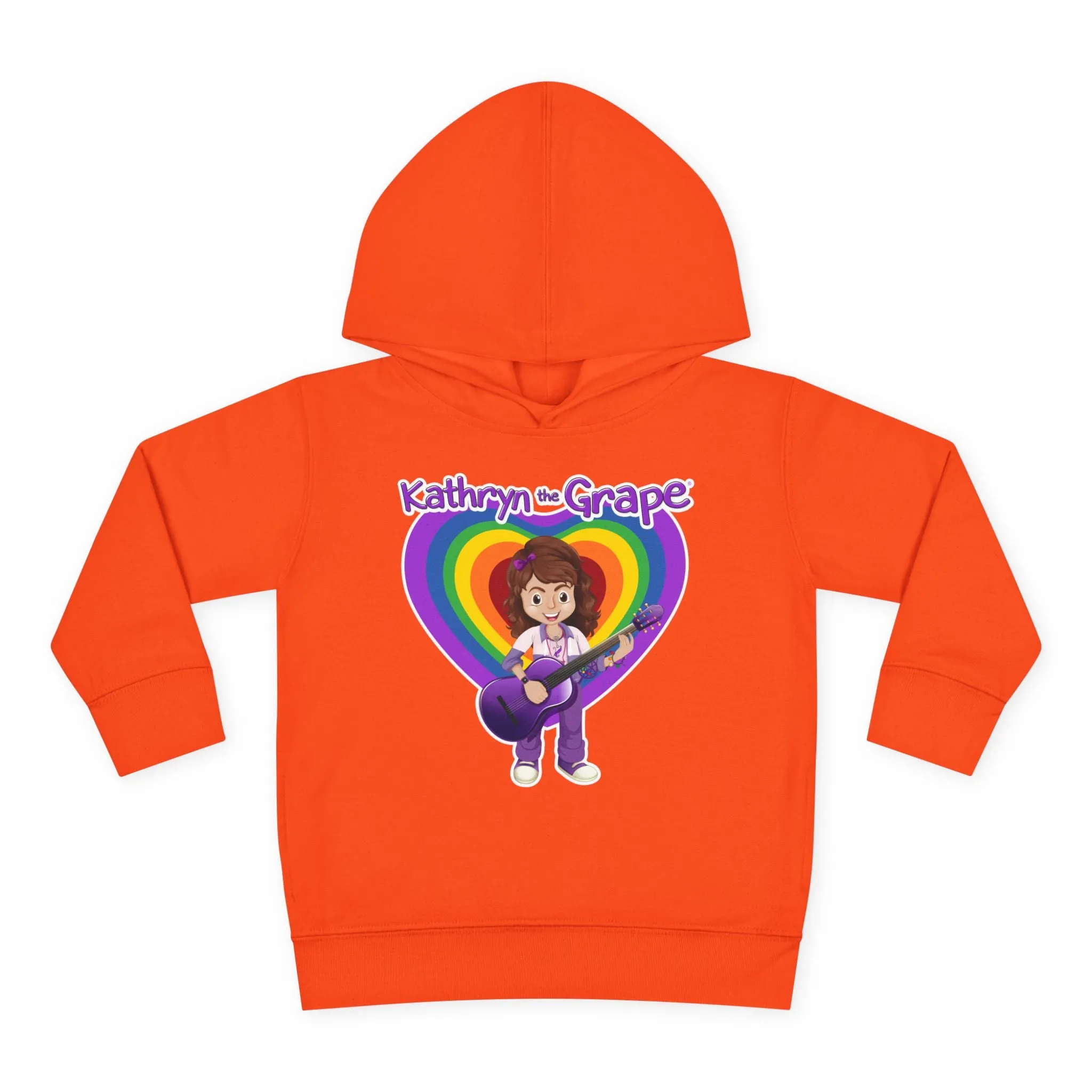 Kathryn the Grape with Guitar Toddler Pullover Fleece Hoodie