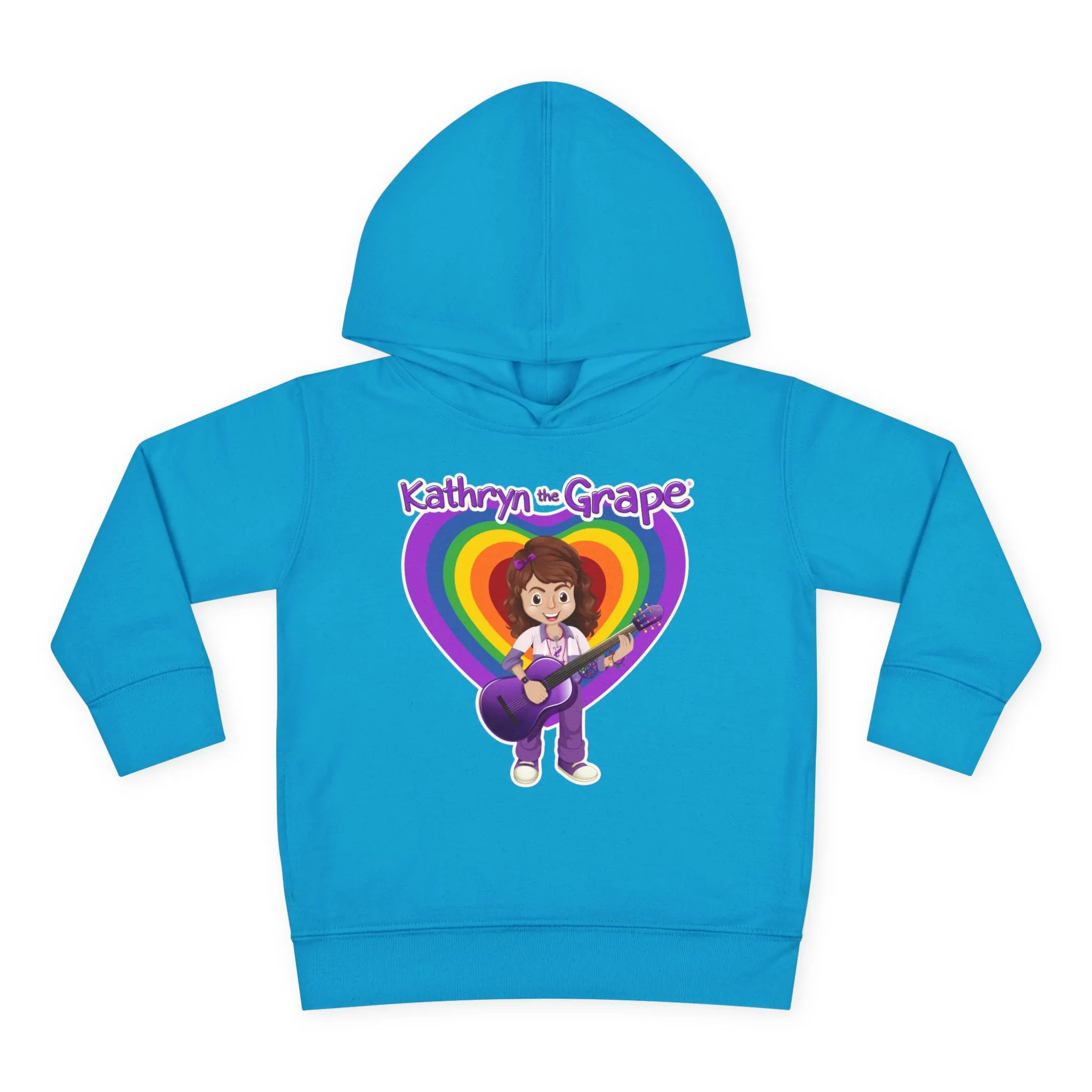 Kathryn the Grape with Guitar Toddler Pullover Fleece Hoodie