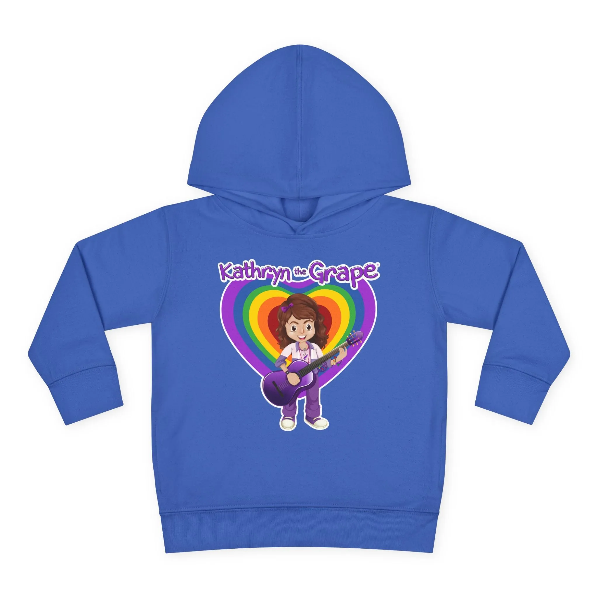 Kathryn the Grape with Guitar Toddler Pullover Fleece Hoodie