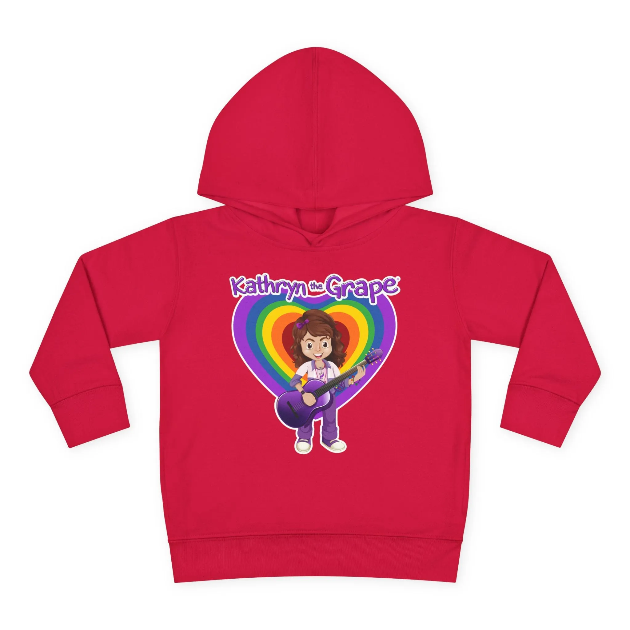 Kathryn the Grape with Guitar Toddler Pullover Fleece Hoodie
