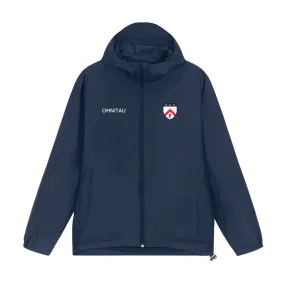 Keble College Oxford Football Men's Team Sports Recycled Spray Jacket - French Navy