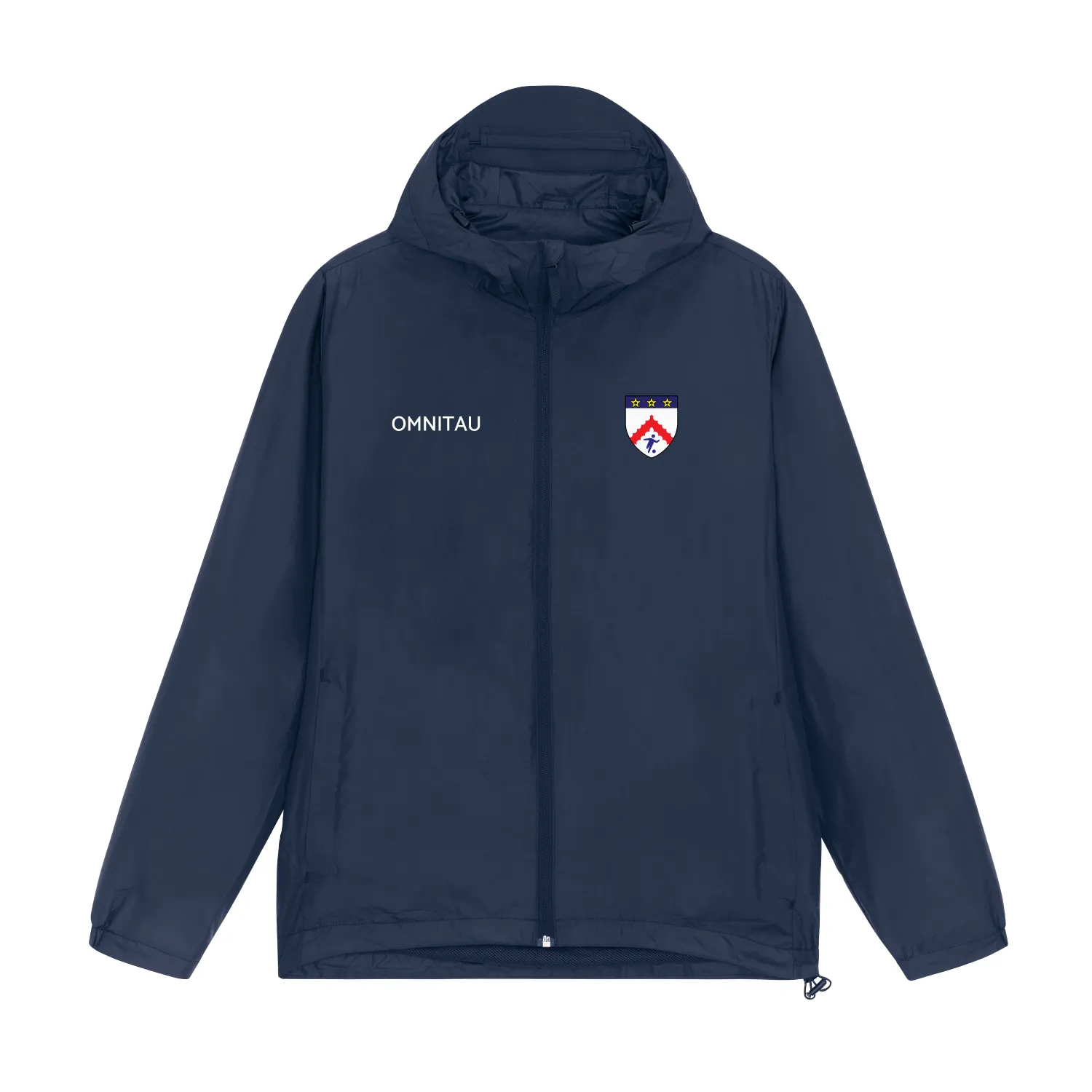 Keble College Oxford Football Men's Team Sports Recycled Spray Jacket - French Navy