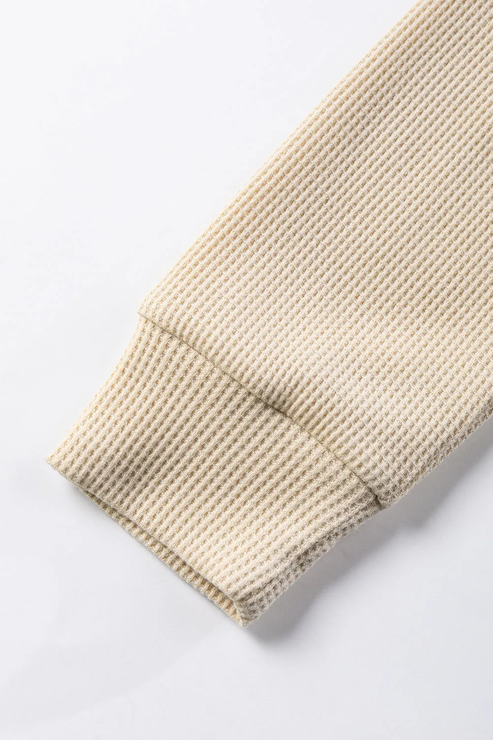 Leopard Colorblock Waffle Knit Top