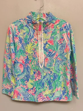 Lilly Pulitzer Size 8 Blue Cotton Big Girls Sweaters & Vests