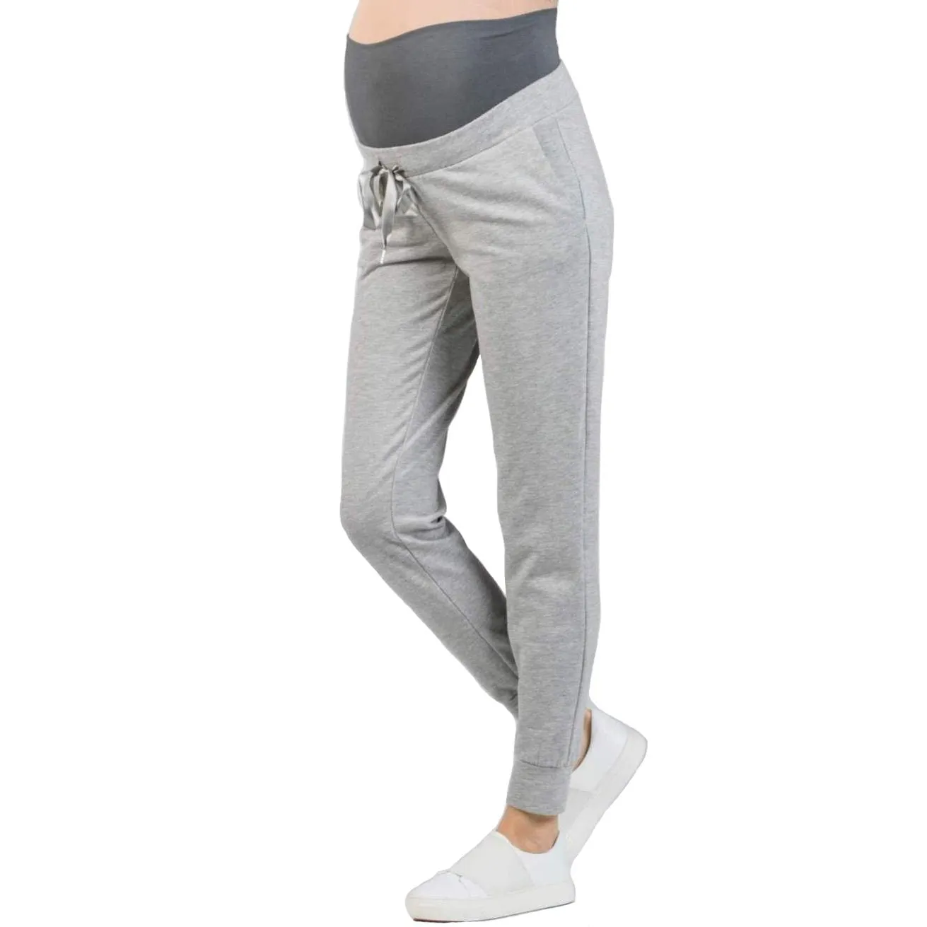 Maternity Tracksuit (2 Piece Set) - Grey