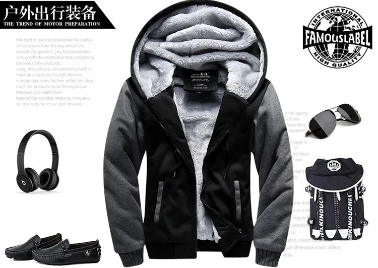 men casual hoodies harajuku the man's streetwear jackets 2019 casual fleece winter sweatshirts fitness tracksuits coat