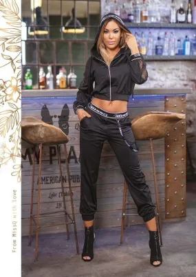 MissQ Two Piece Long Sleeve Top & Pants Set