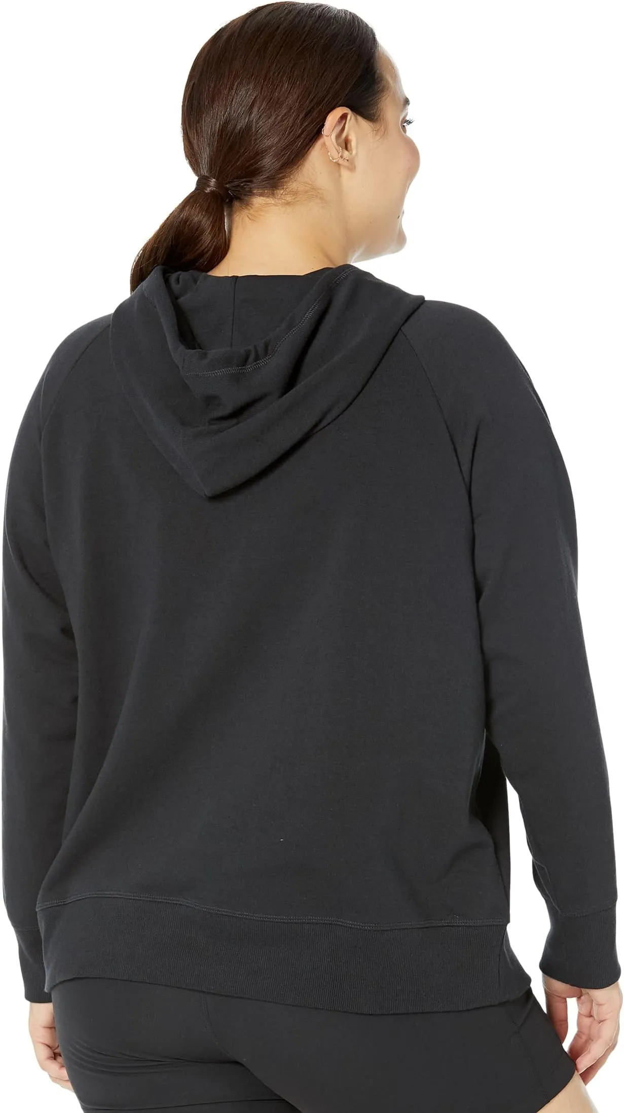New Balance Plus Size Essentials Hooded Pullover, Black