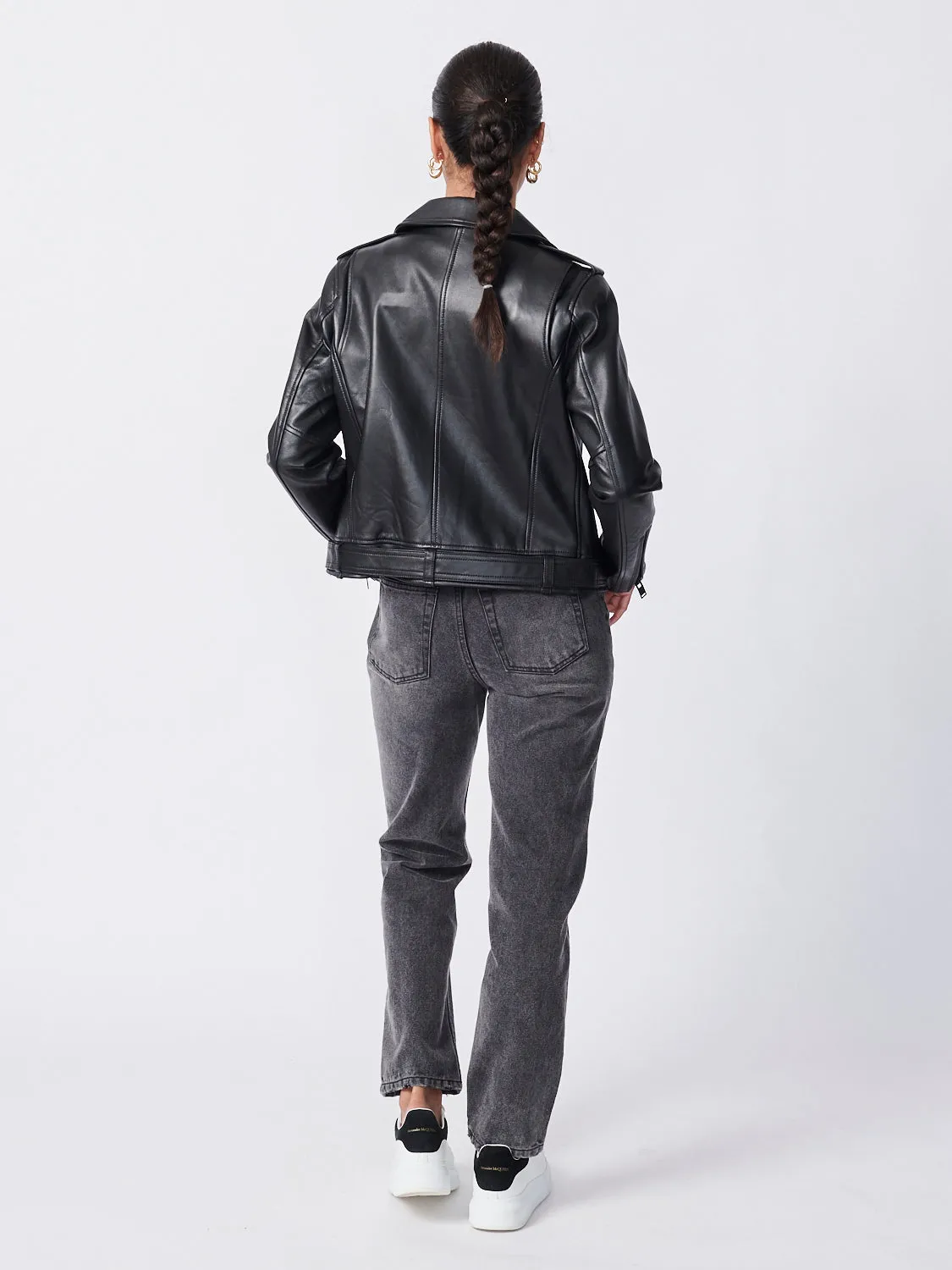 New Yorker Biker Jacket - Black/Black