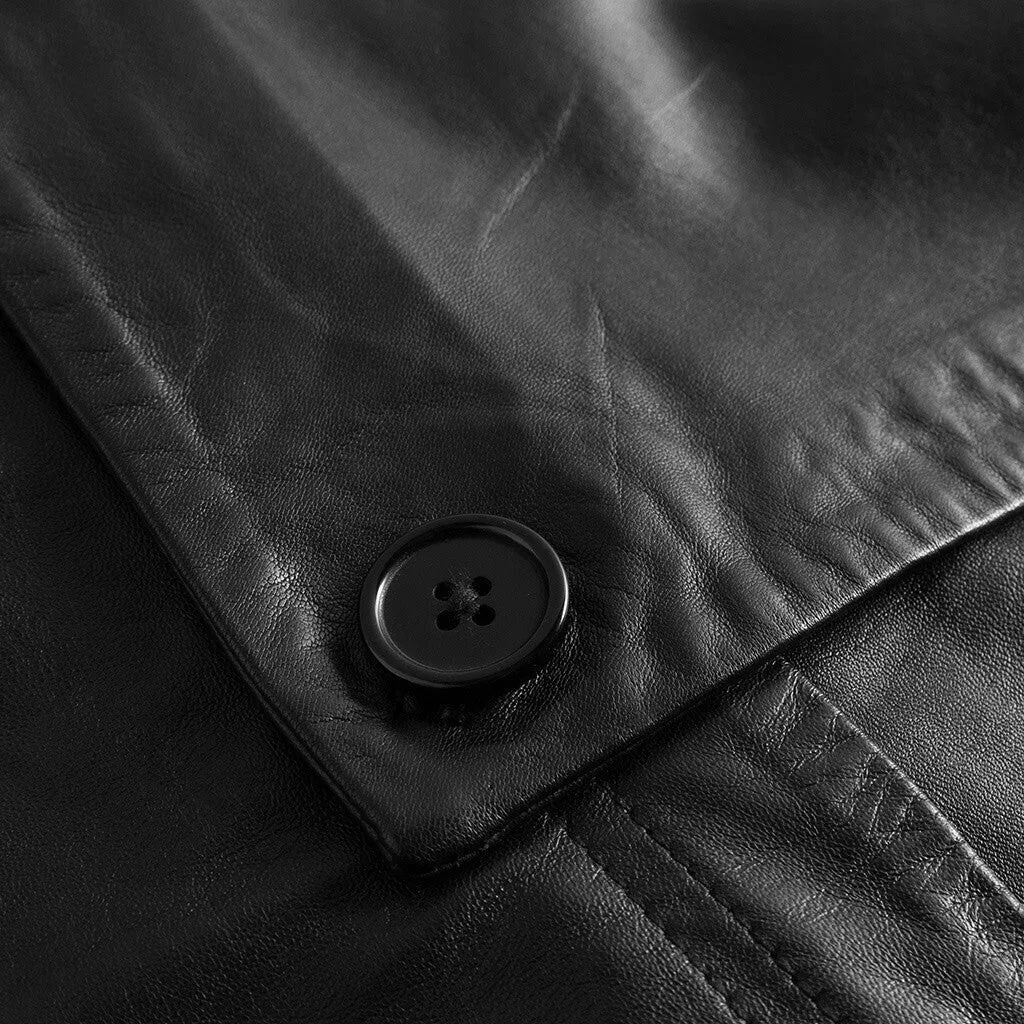 Nini leather jacket with beautiful details / 51156 - Black (Nero)
