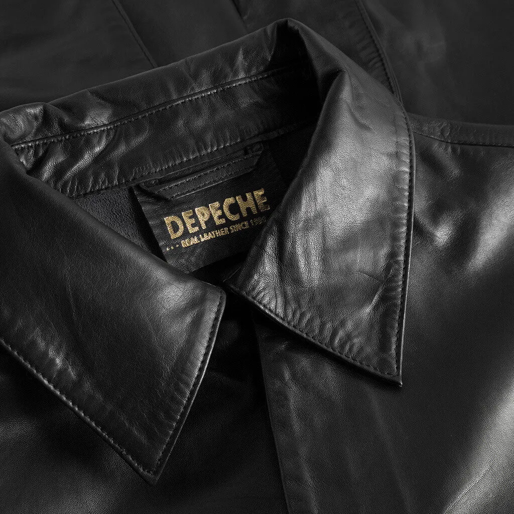 Nini leather jacket with beautiful details / 51156 - Black (Nero)