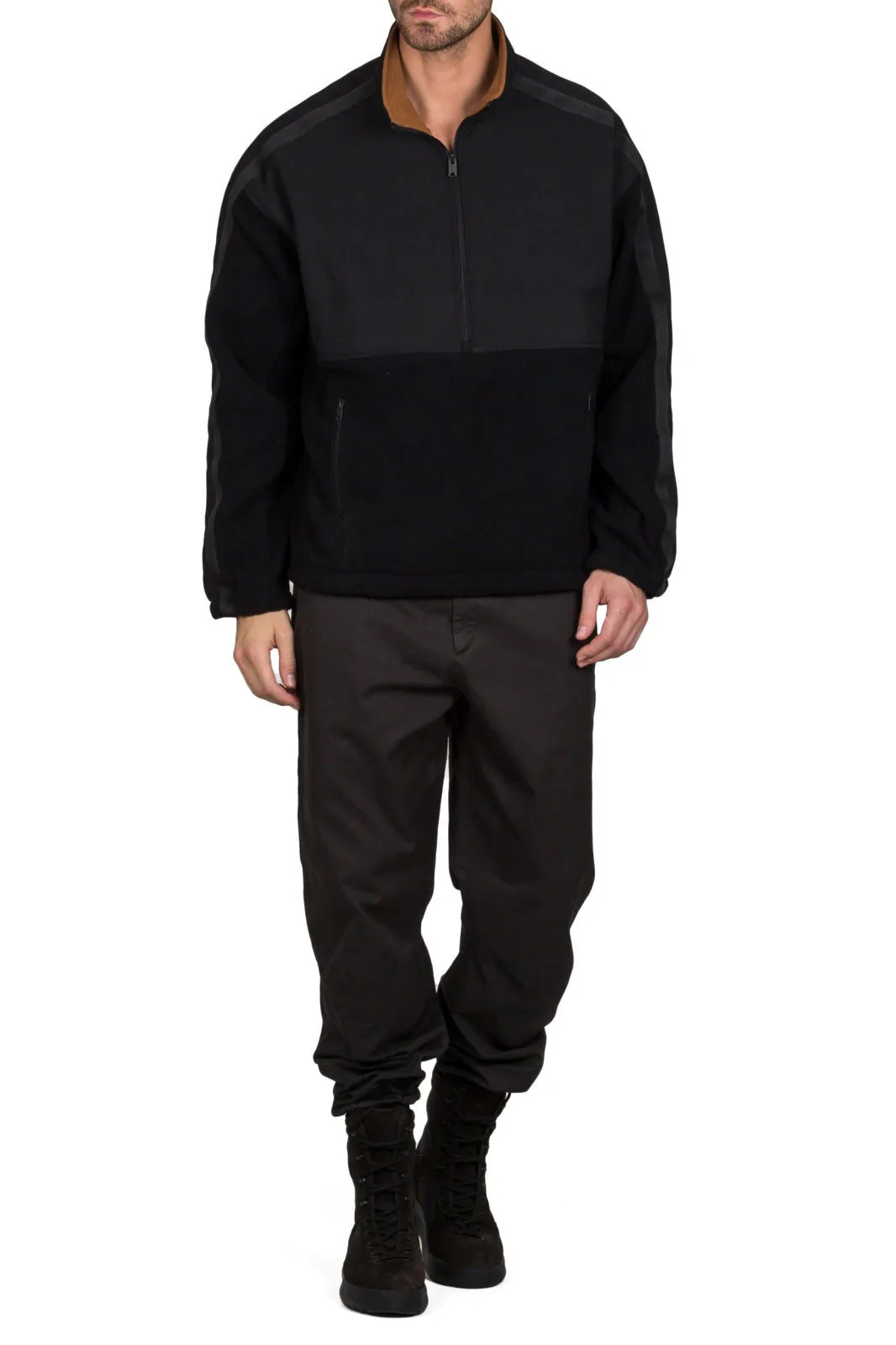 Nylon And Polar Fleece Pullover