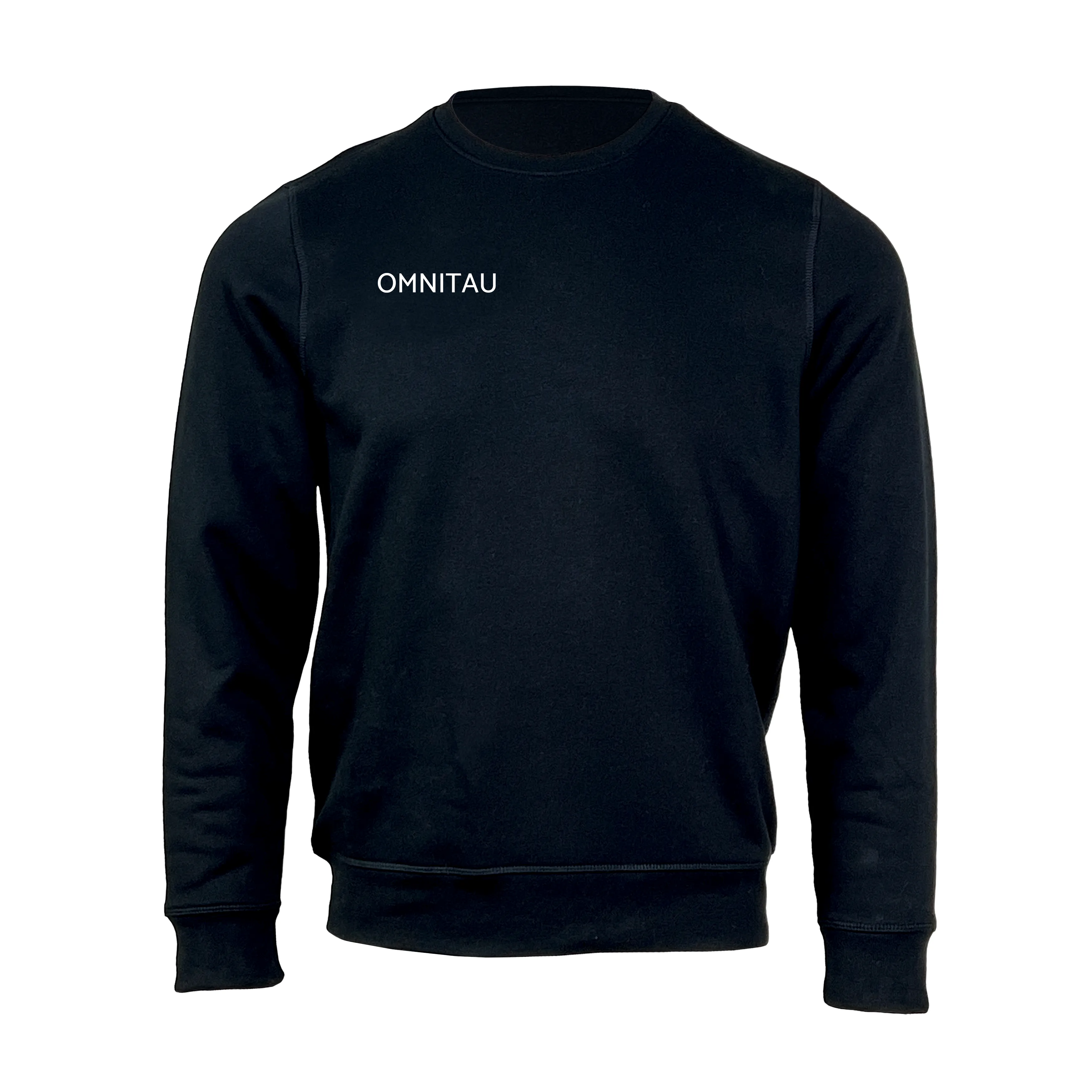 Omnitau Kid's Team Sports Crew Neck Cotton Sweatshirt - Black