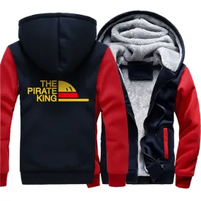 One Piece Japanese Anime Clothes sweatshirt fashion Brand tracksuits wool liner winter 2019 thicken black white gray jackets Men