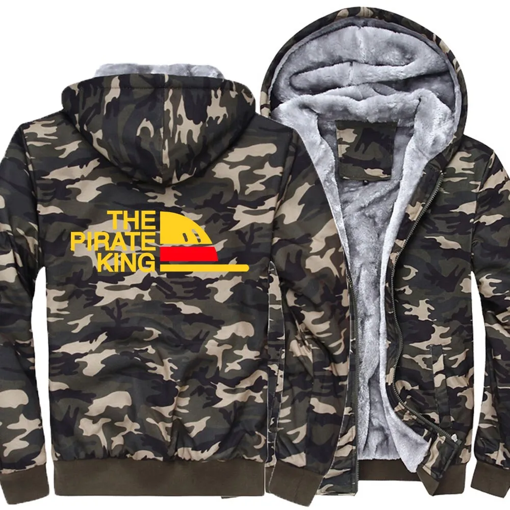 One Piece Japanese Anime Clothes sweatshirt fashion Brand tracksuits wool liner winter 2019 thicken black white gray jackets Men