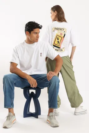 PERFECT MATCH OVERSIZED UNISEX TEE