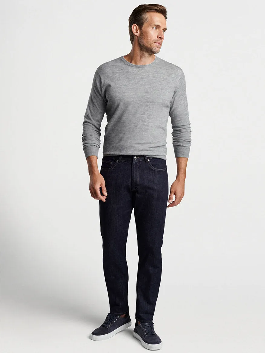 Peter Millar Excursionist Flex Crew in Gale Grey