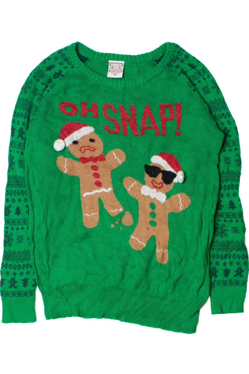 "Oh Snap!" Gingerbread Ugly Christmas Pullover 61698