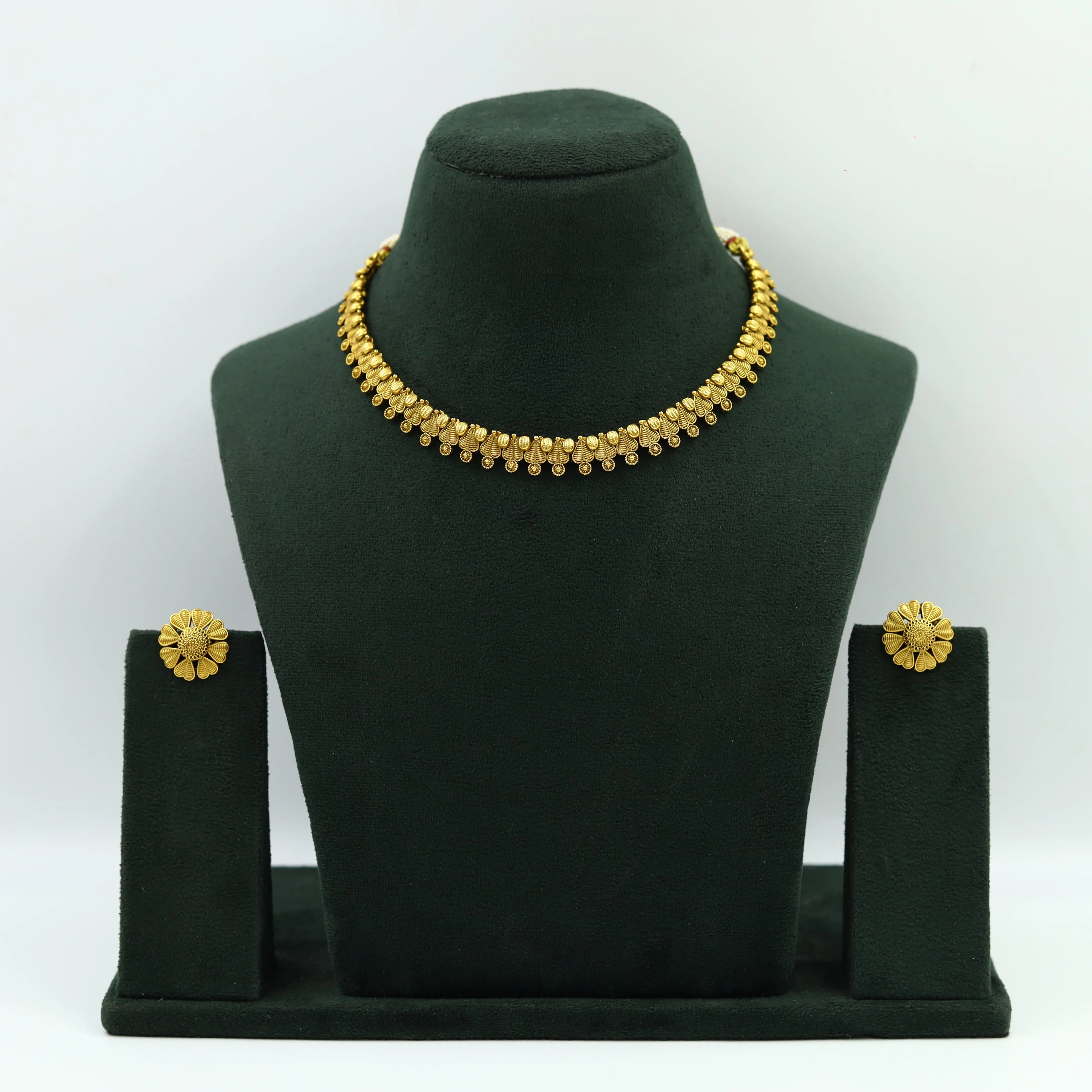 Round Neck Antique Necklace Set 7074-1