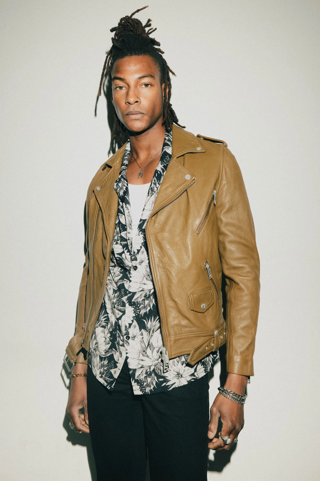 The Deuce Biker Jacket | Aged Khaki