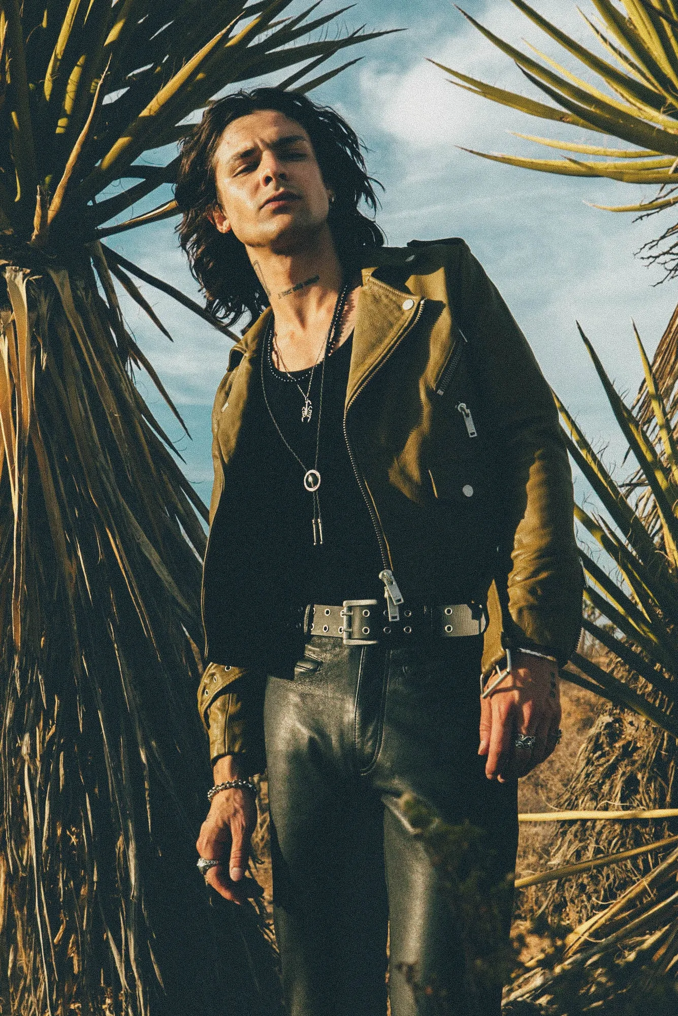 The Deuce Biker Jacket | Aged Khaki