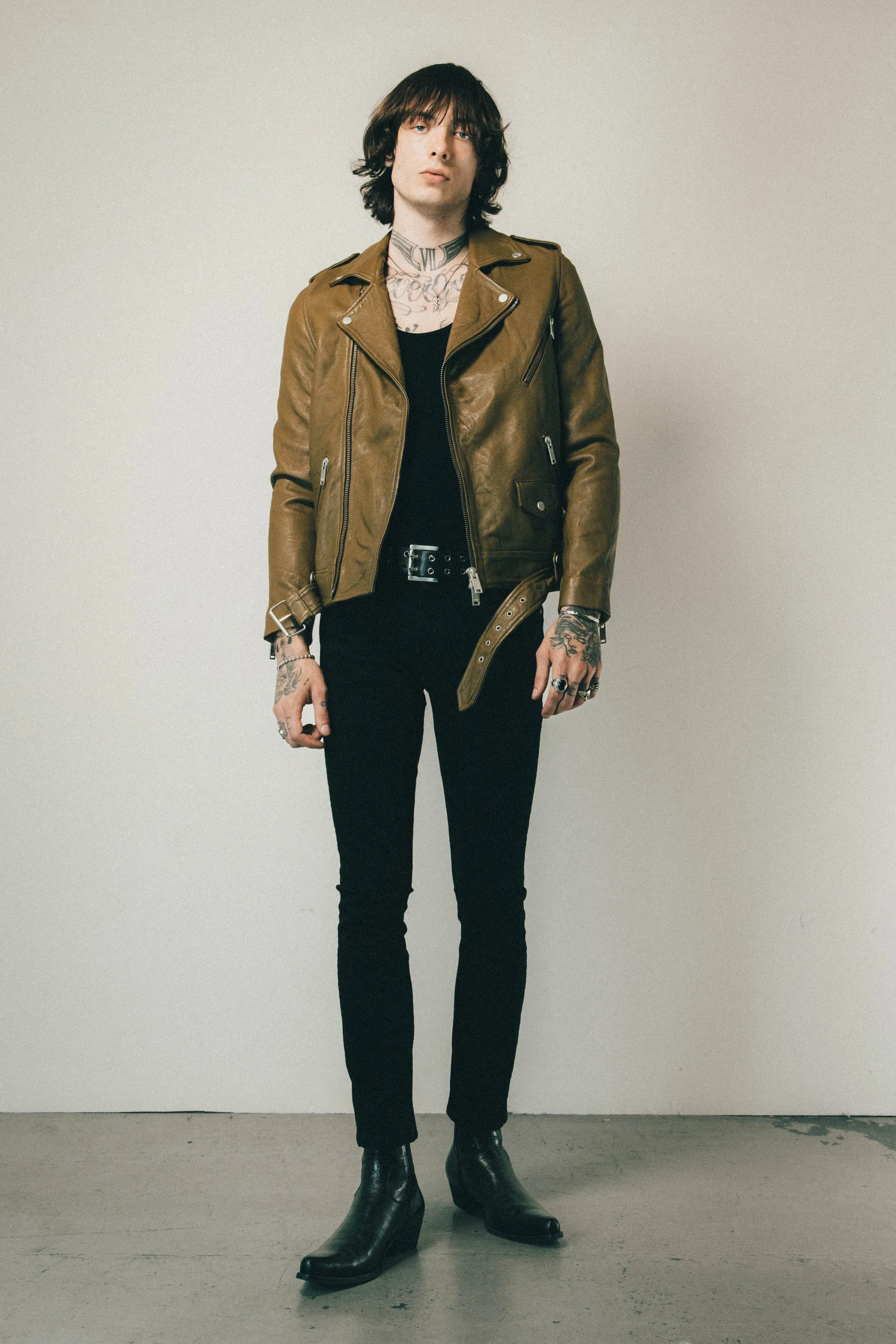 The Deuce Biker Jacket | Aged Khaki