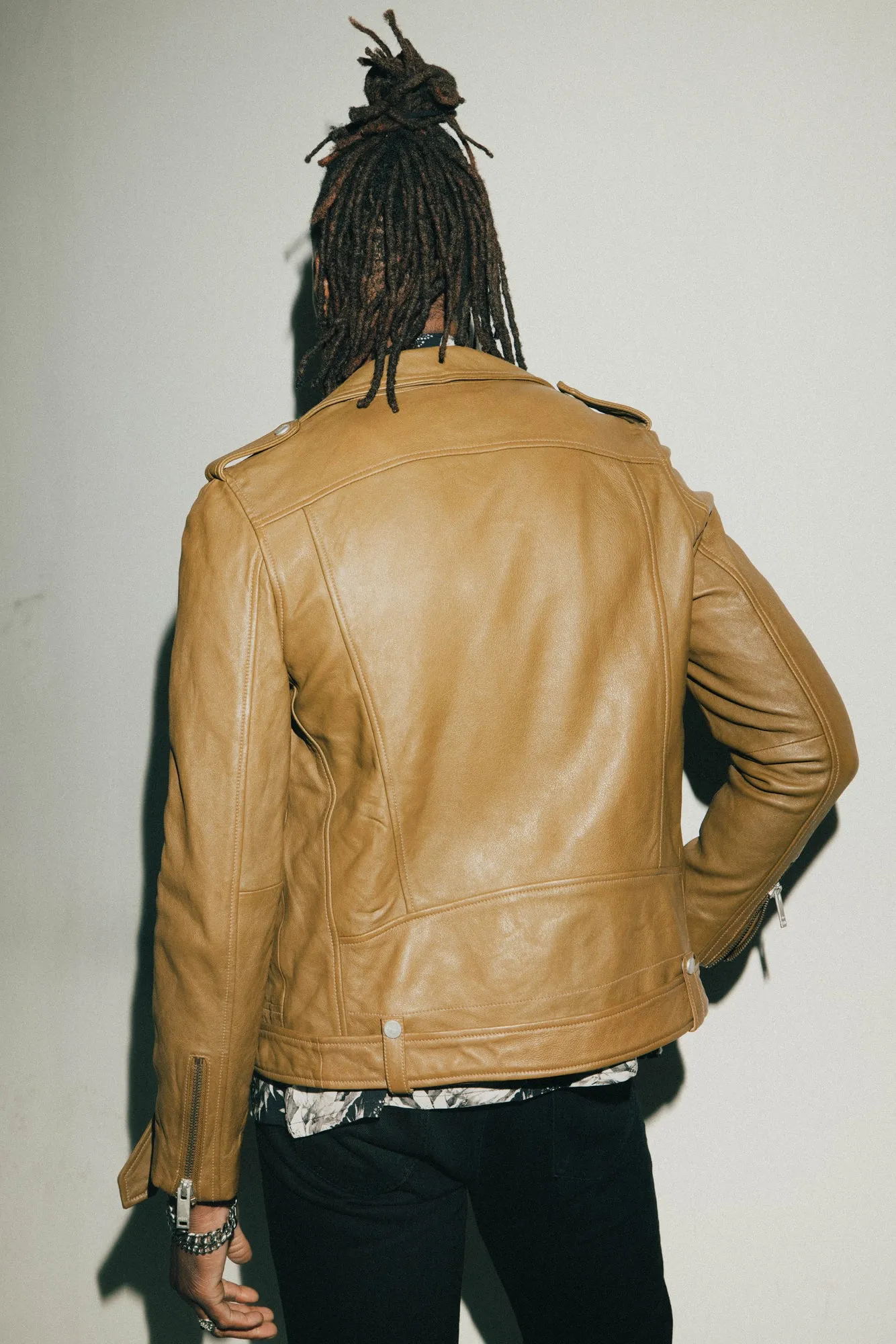 The Deuce Biker Jacket | Aged Khaki