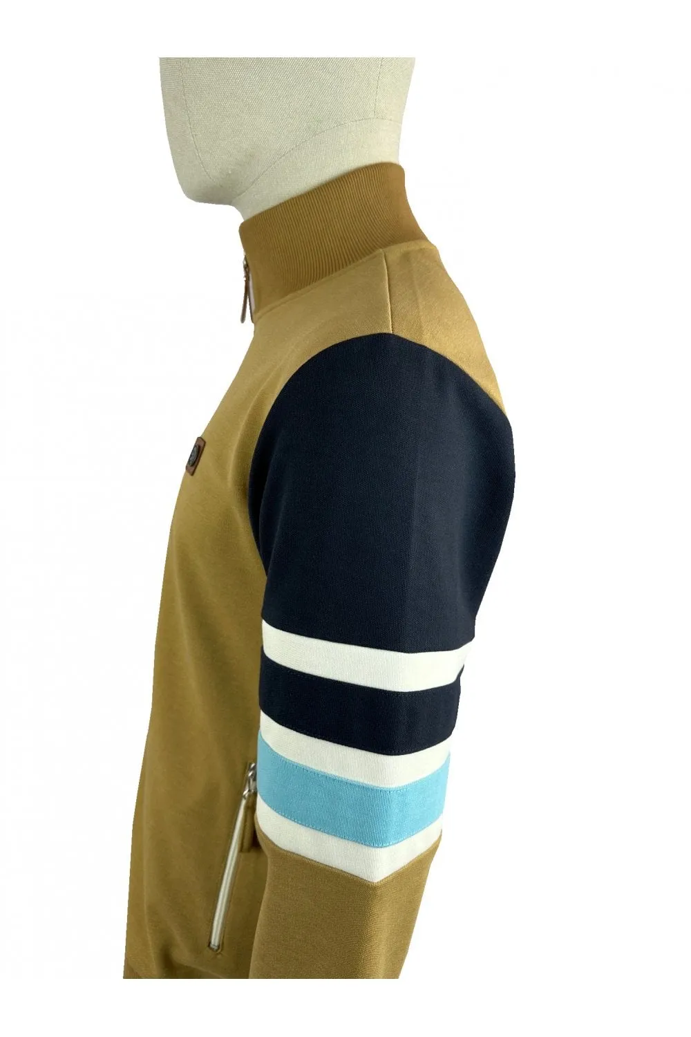 TROJAN Trojan Marley Stripe Sleeve Track Top TC/1035, camel