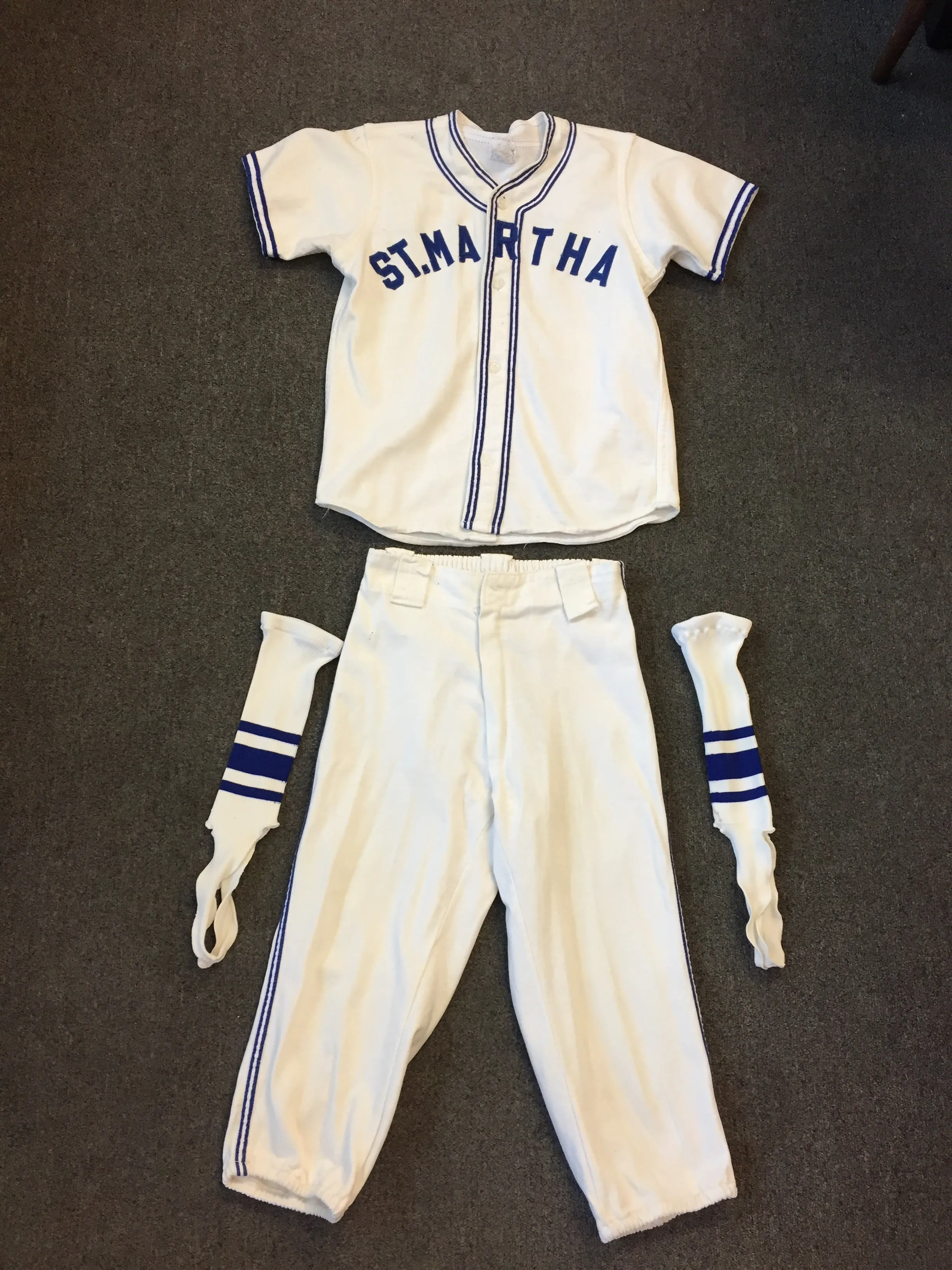 Vintage Vintage 1940's 50's St Martha Youth Baseball Uniform Dads Club School Church Sport