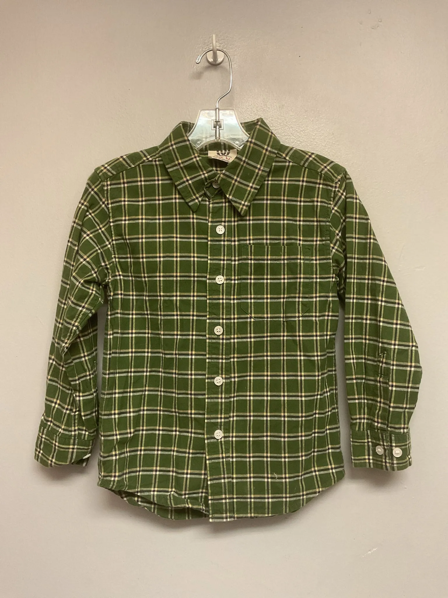 Wes & Willy Size 6 Green Plaid Cotton Boys Shirts & Polos