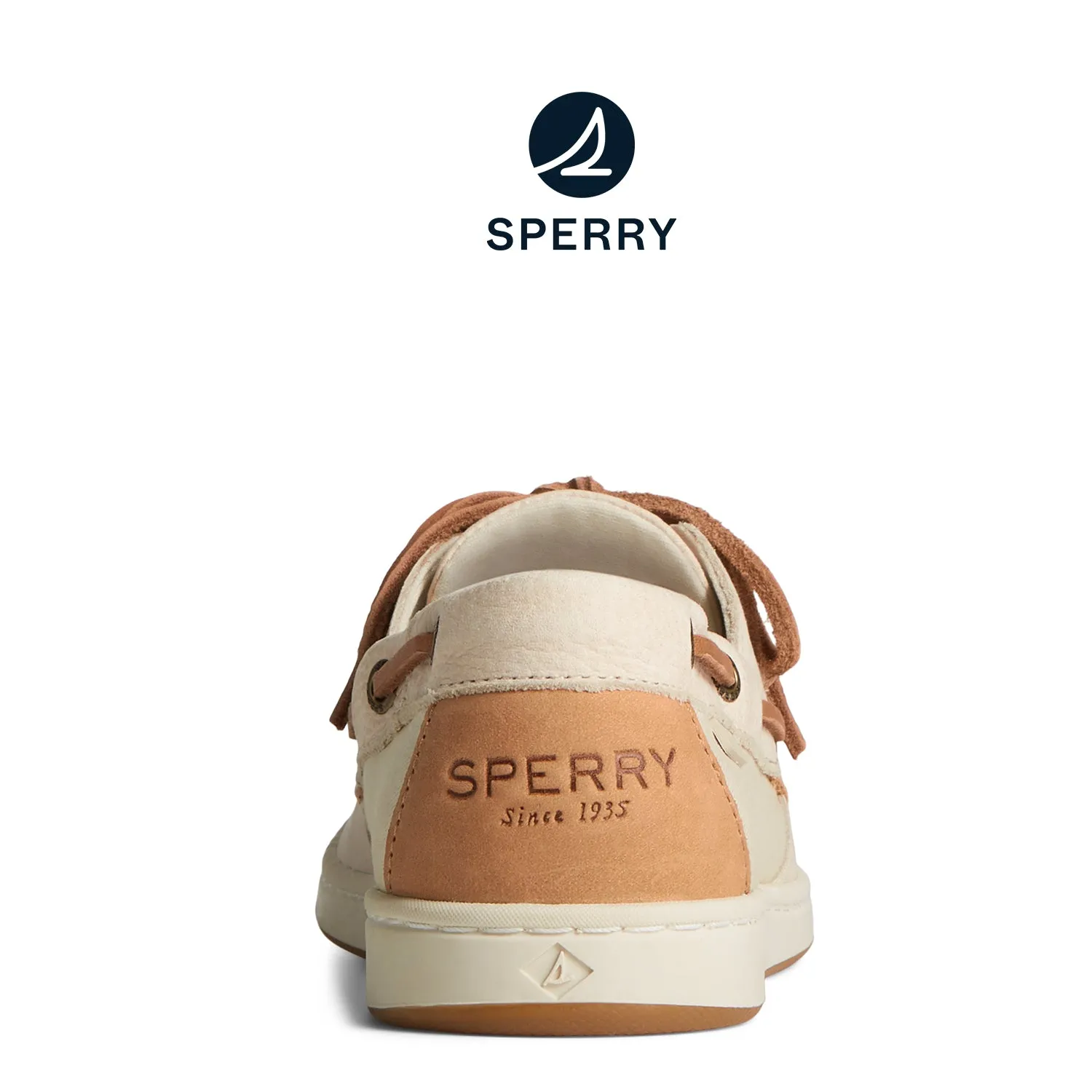 Women's CoastFish Textured Leather Boat Shoe Off White (STS89138)